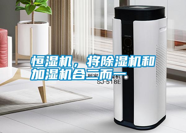 恒濕機，將除濕機和加濕機合二而一