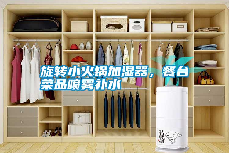 旋轉(zhuǎn)小火鍋加濕器，餐臺菜品噴霧補(bǔ)水