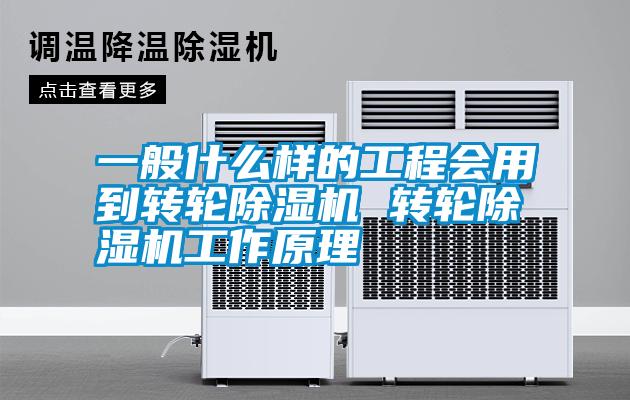 一般什么樣的工程會用到轉(zhuǎn)輪除濕機 轉(zhuǎn)輪除濕機工作原理