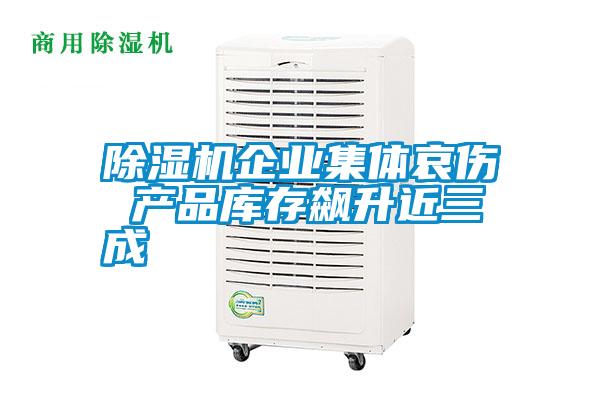除濕機企業集體哀傷 產品庫存飆升近三成