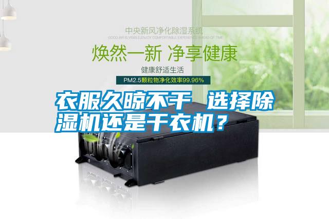 衣服久晾不干 選擇除濕機還是干衣機？