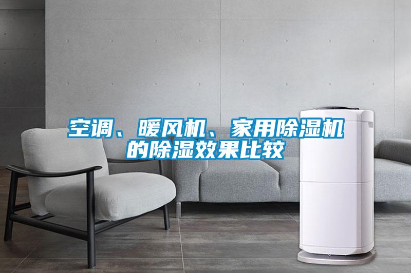 空調(diào)、暖風(fēng)機、家用除濕機的除濕效果比較