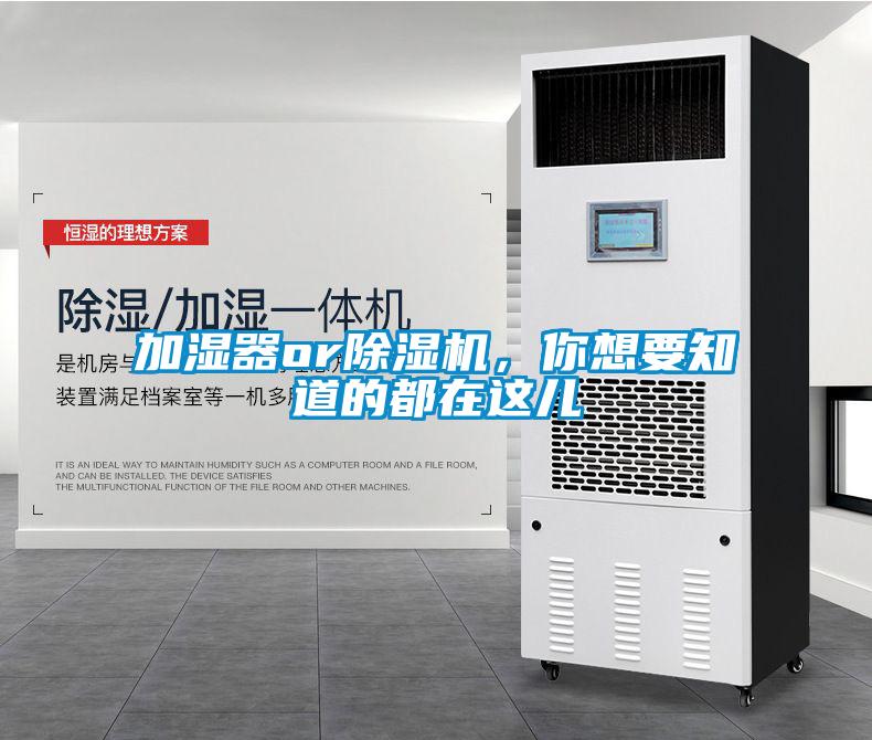 加濕器or除濕機(jī)，你想要知道的都在這兒
