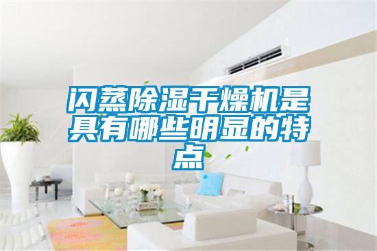 閃蒸除濕干燥機(jī)是具有哪些明顯的特點(diǎn)