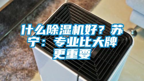 什么除濕機(jī)好？蘇寧：專業(yè)比大牌更重要