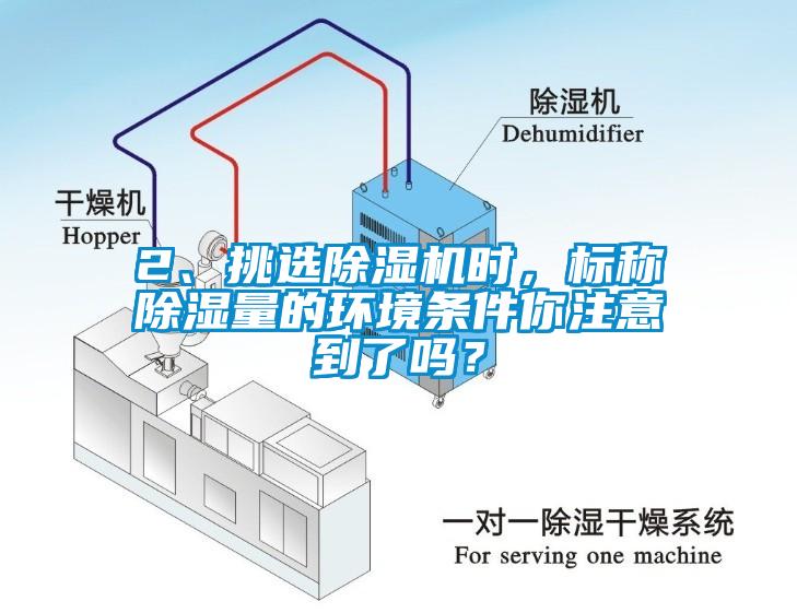 2、挑選除濕機(jī)時(shí)，標(biāo)稱除濕量的環(huán)境條件你注意到了嗎？