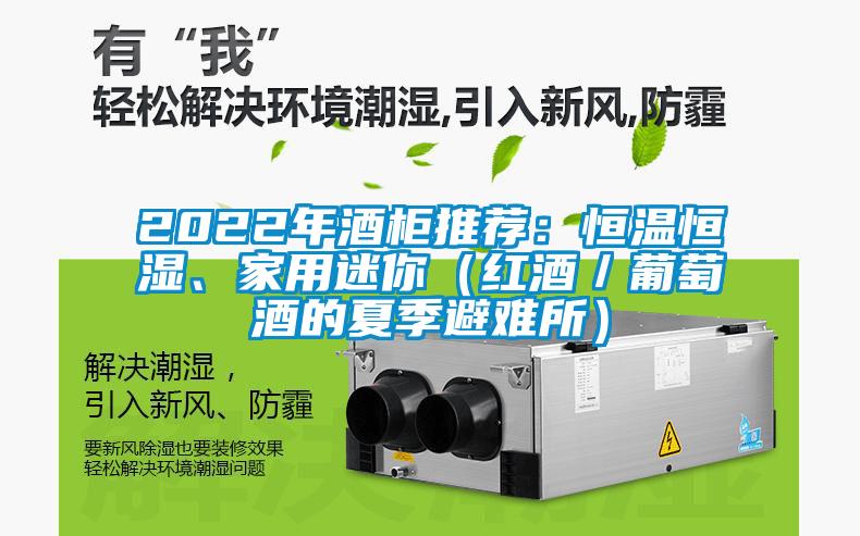 2022年酒柜推薦：恒溫恒濕、家用迷你（紅酒／葡萄酒的夏季避難所）