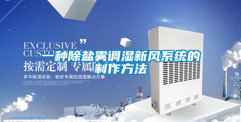一種除鹽霧調(diào)濕新風系統(tǒng)的制作方法