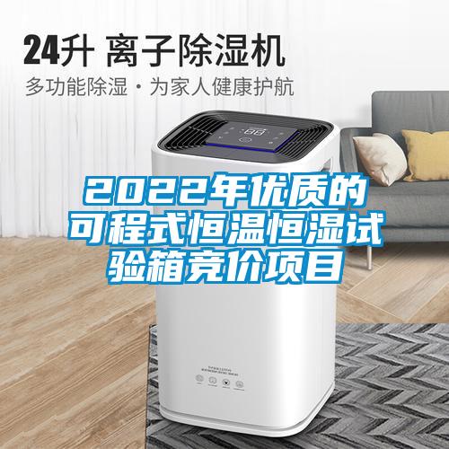 2022年優(yōu)質(zhì)的可程式恒溫恒濕試驗(yàn)箱競價項(xiàng)目