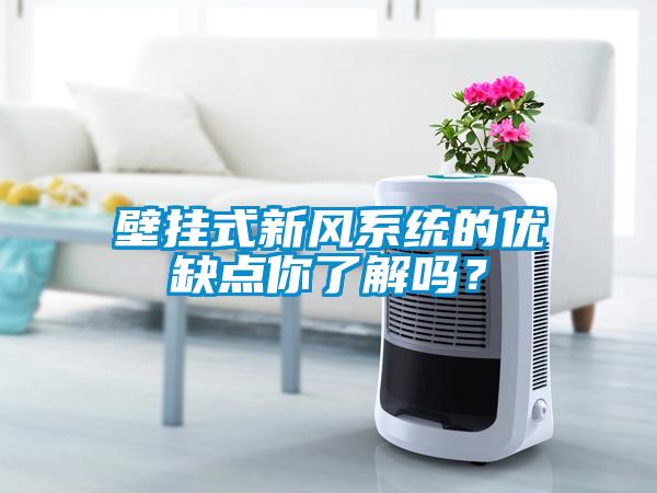 壁掛式新風(fēng)系統(tǒng)的優(yōu)缺點你了解嗎？