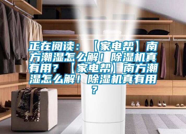 正在閱讀：【家電幫】南方潮濕怎么解！除濕機(jī)真有用？【家電幫】南方潮濕怎么解！除濕機(jī)真有用？