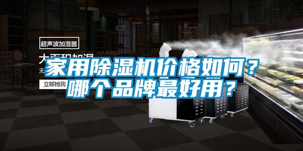 家用除濕機價格如何？哪個品牌最好用？