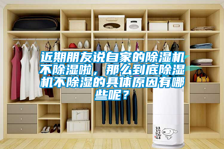 近期朋友說自家的除濕機不除濕啦，那么到底除濕機不除濕的具體原因有哪些呢？