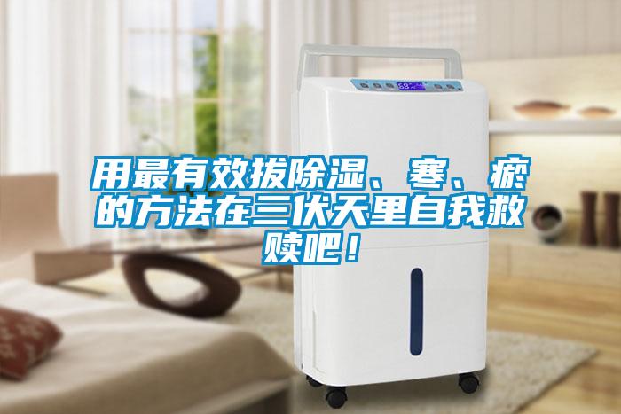 用最有效拔除濕、寒、瘀的方法在三伏天里自我救贖吧！