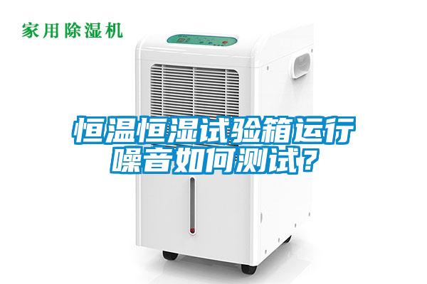 恒溫恒濕試驗箱運行噪音如何測試？