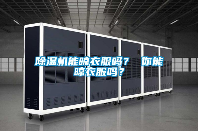 除濕機能晾衣服嗎？ 你能晾衣服嗎？