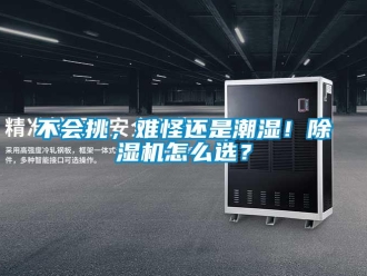 企業新聞不會挑，難怪還是潮濕！除濕機怎么選？
