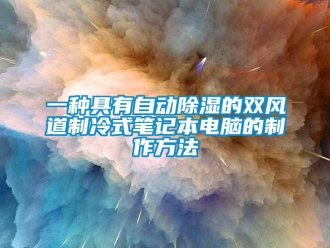 企業(yè)新聞一種具有自動除濕的雙風(fēng)道制冷式筆記本電腦的制作方法