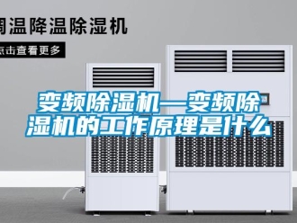 企業新聞變頻除濕機—變頻除濕機的工作原理是什么