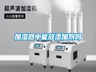 企業新聞加濕器中能放添加劑嗎